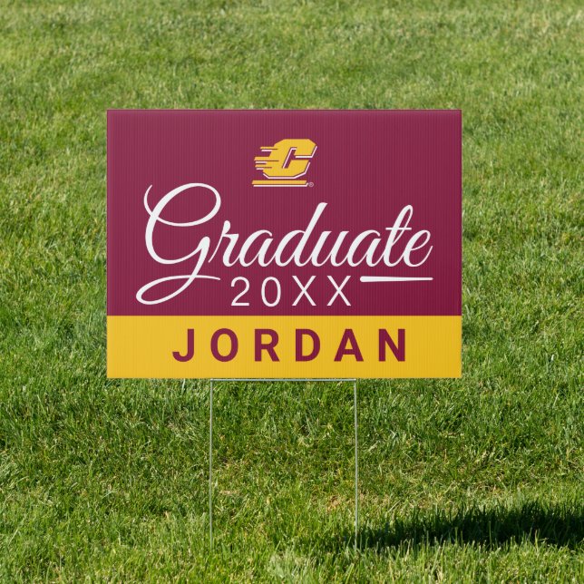 Graduation Central Michigan Sign (Insitu)