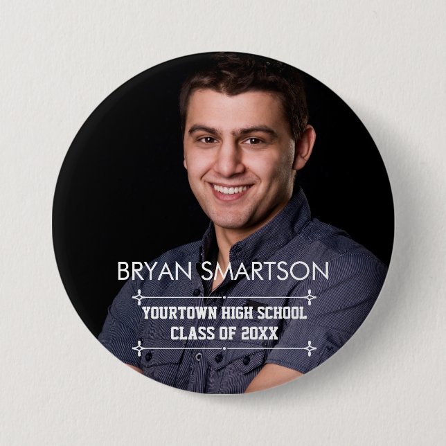 Graduation Ceremony Family and Guest Photo Button (Front)