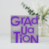 Graduation Ceremony & Party Annoucements Invitation (Standing Front)