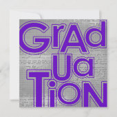 Graduation Ceremony & Party Annoucements Invitation (Front)