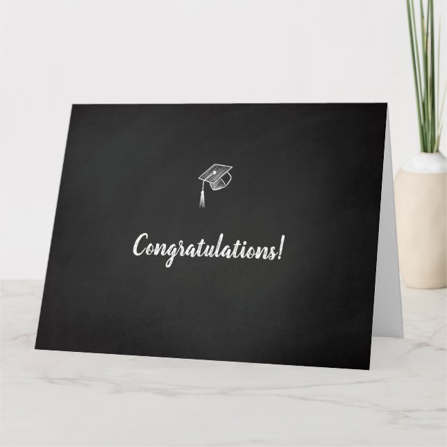 Graduation chalkboard card (Front)