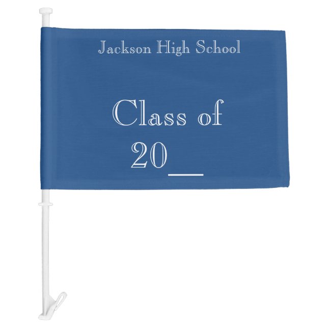 Graduation Class College or High School Car Flag (Front)