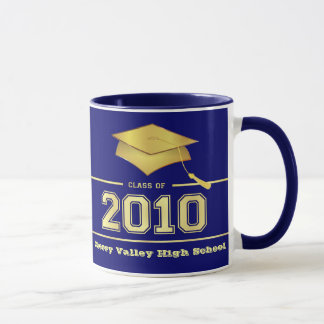 Graduation Class of 2010 Mugs - Blue and Gold