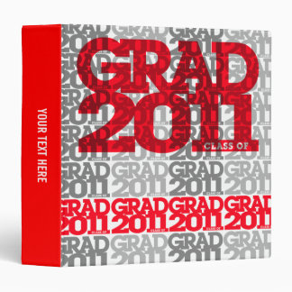 Graduation Class of 2011 Binder Tile Red
