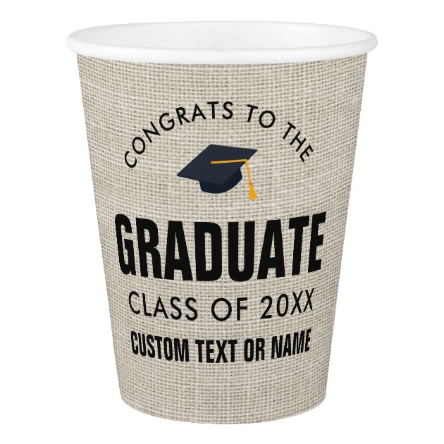 Graduation Class Of 2018 Congrats Grad Party Paper Cup