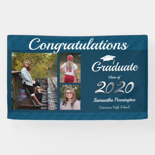 Graduation Class of 2020 Photo Collage Banner