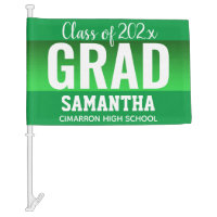 Graduation Class of 2020 Simple Large Type Car Flag