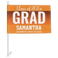 Graduation Class of 2020 Simple Large Type Car Flag
