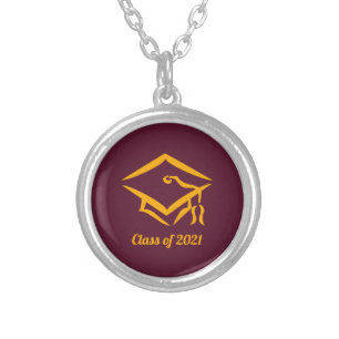 Graduation Class of 2021 BGYGLD Silver Plated Necklace
