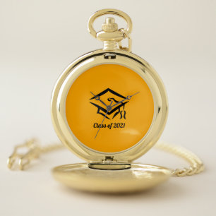 Graduation Class of 2021 GLDBLK Pocket Watch