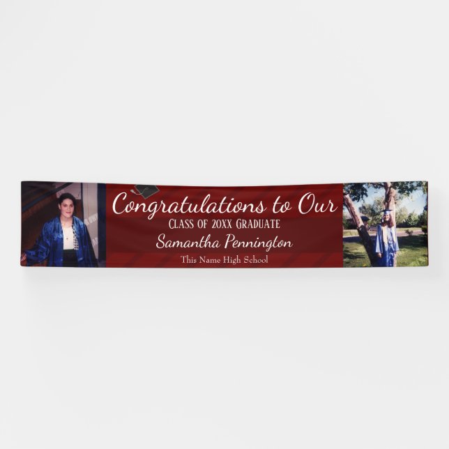 Graduation Class of 2021 Photo Collage Banner (Horizontal)