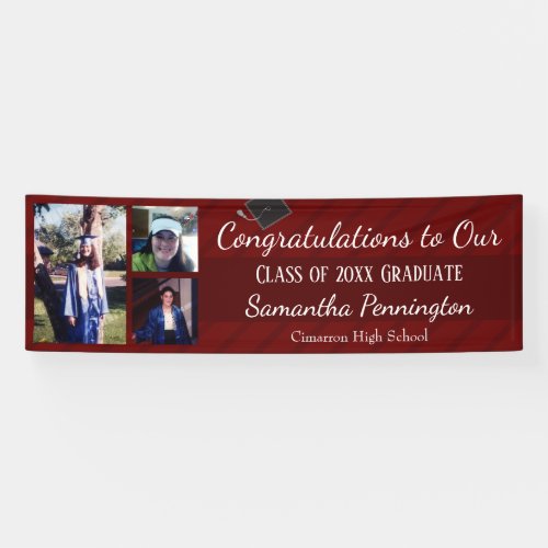Graduation Class of 2021 Photo Collage Banner