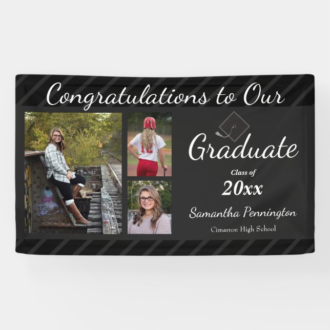 Graduation Class of 2021 Photo Collage Banner (Horizontal)