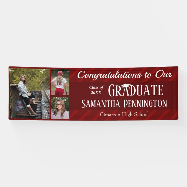 Graduation Class of 2021 Photo Collage Banner (Horizontal)