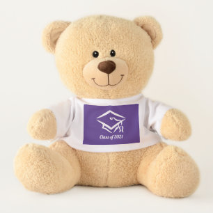 Graduation Class of 2021 PURWHT  Teddy Bear