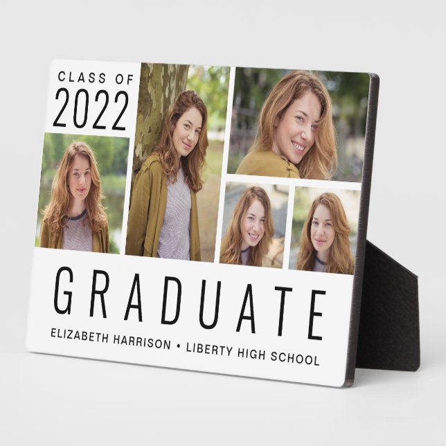 Graduation Class of 2022 5 Photo Plaque (Side)