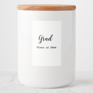 Graduation class of 2023 congratulation add your n food label