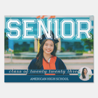 Graduation class of 2023 student photo Yard Sign