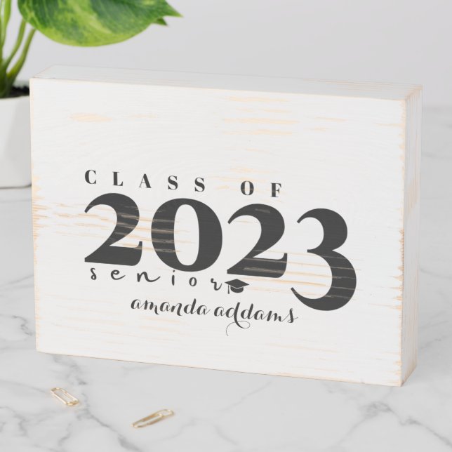 Graduation Class of 2023 Wood Box Sign (In Situ Horizontal)