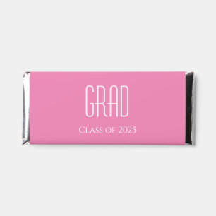 Graduation Class of 2024 Grad Girly Pink Hershey Bar Favors