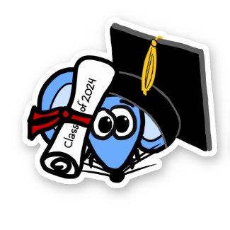 Graduation Class of 2024 Miki the Mouse Sticker