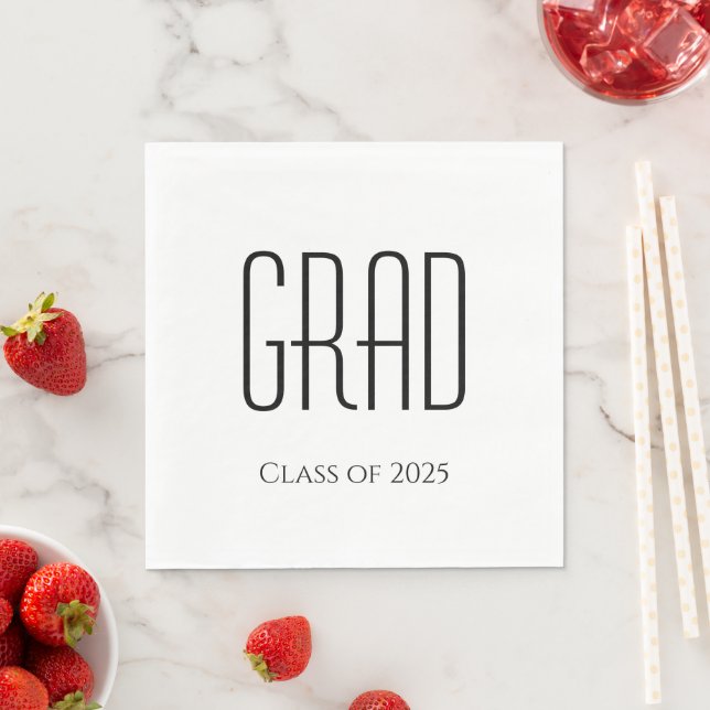 Graduation Class of 2024 Minimalist Napkins (Insitu)