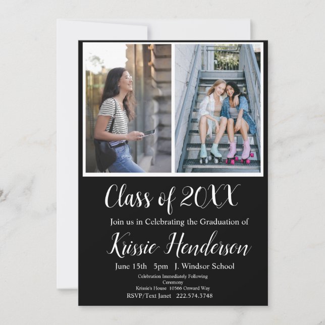 Graduation, Class of 2024, Photo Invitation (Front)