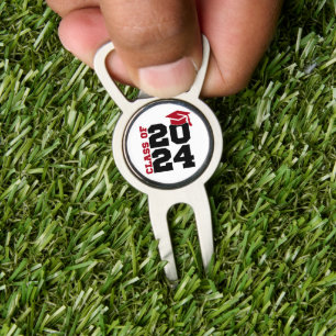 Graduation Class of 2024 Red and Black Divot Tool