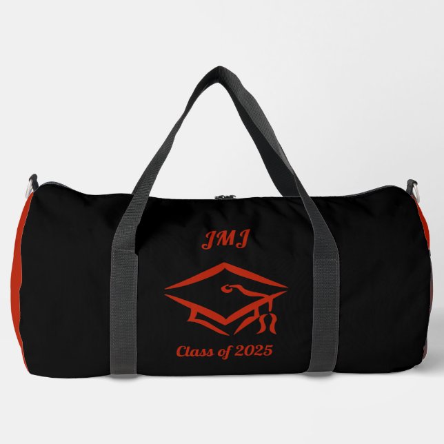 Graduation Class of 2025 BLKBRD Custom Year Name Duffle Bag (Front)