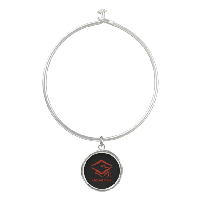 Graduation Class of 2025 BLKBRD Customize Year Bangle Bracelet (Front)