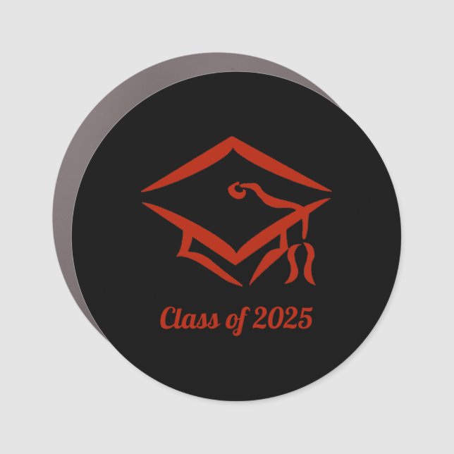 Graduation Class of 2025 BLKBRD Customize Year Car Magnet (Front)