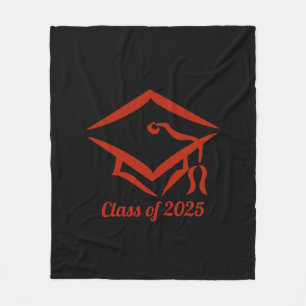 Graduation Class of 2025 BLKBRD Customize Year Fleece Blanket