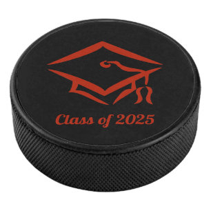 Graduation Class of 2025 BLKBRD Customize Year Hockey Puck