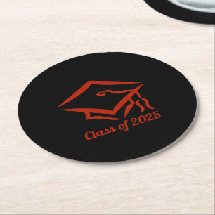 Graduation Class of 2025 BLKBRD Customize Year Round Paper Coaster