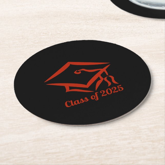 Graduation Class of 2025 BLKBRD Customize Year Round Paper Coaster (Angled)