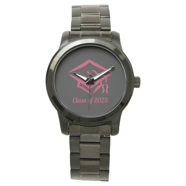 Graduation Class of 2025 BLKDKRD Customize Year Watch (Front)