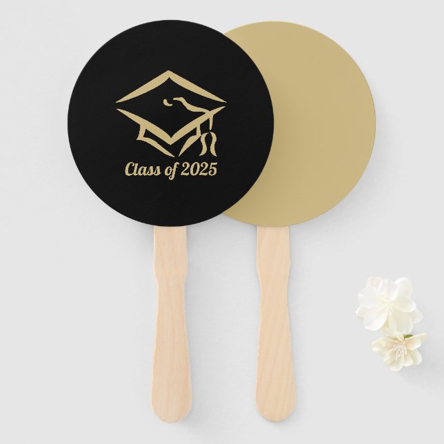 Graduation Class of 2025 BLKVMG Customize Year Hand Fan (Front and Back)