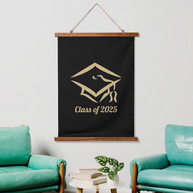 Graduation Class of 2025 BLKVMG Customize Year Hanging Tapestry (Living Room)