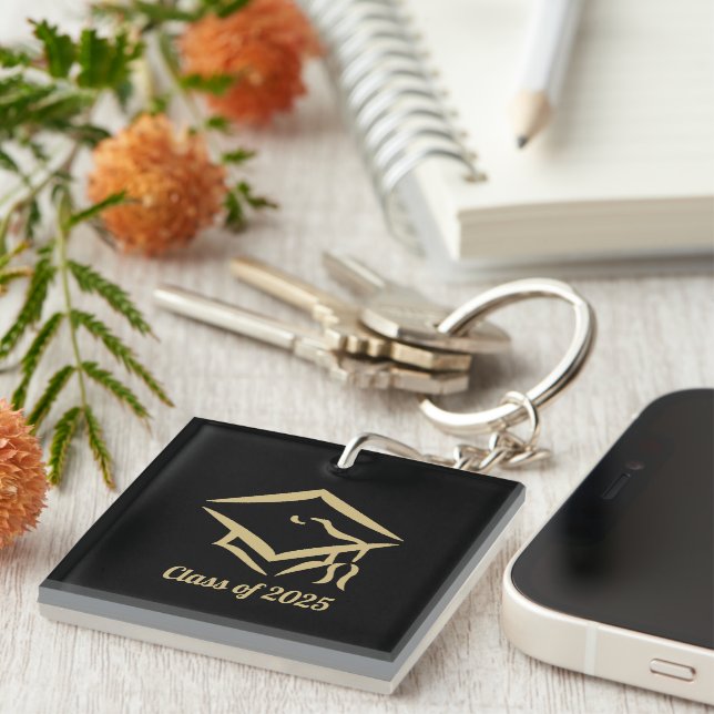Graduation Class of 2025 BLKVMG Customize Year Keychain (Front Right)