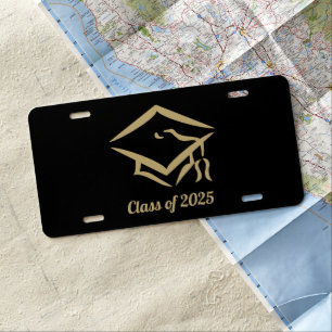 Graduation Class of 2025 BLKVMG Customize Year License Plate