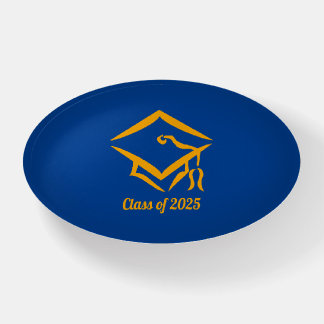 Graduation Class of 2025 BLUGLD Customize Year Paperweight