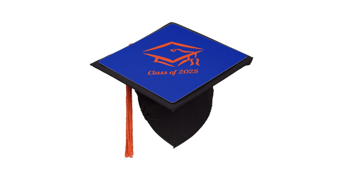 Graduation Class of 2025 BLUORG Graduation Cap Topper | Zazzle