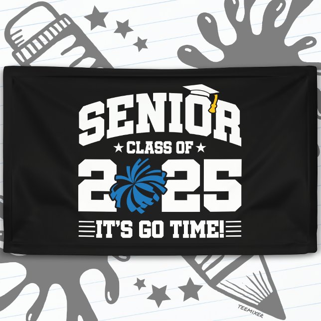 Graduation Class of 2025 Cheerleader Cheer Senior Banner (Creator Uploaded)