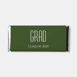 Graduation Class of 2025 Grad Green Hershey Bar Favors