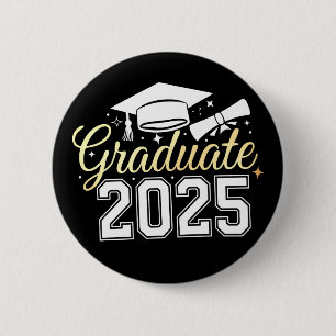 Graduation Class Of 2025 Graduate Button