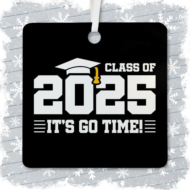 Graduation Class of 2025 Graduate Senior 2025 Metal Ornament (Creator Uploaded)