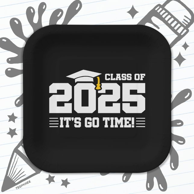 Graduation Class of 2025 Graduate Senior 2025 Paper Plates (Creator Uploaded)