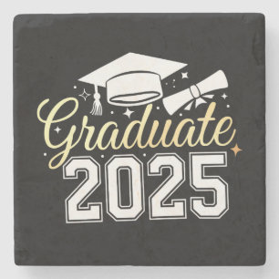 Graduation Class Of 2025 Graduate Stone Coaster