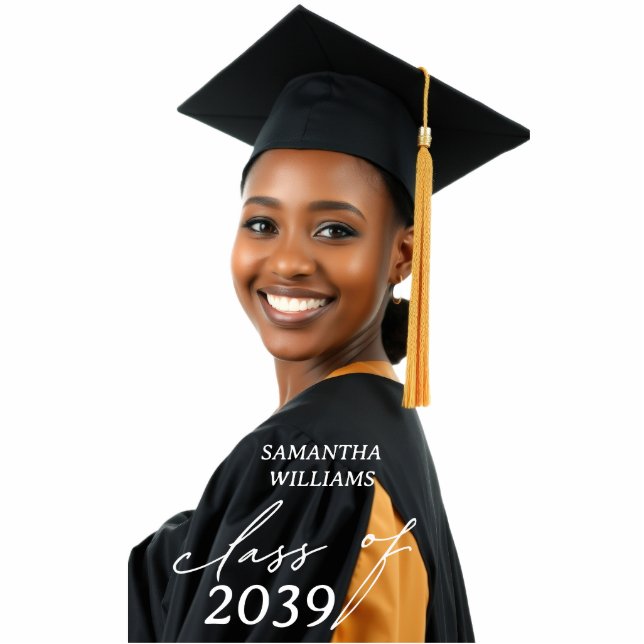 Graduation Class Of 2025 Keepsake Photo Sculpture (Front)