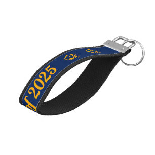 Graduation Class of 2025 NVYGLD Customize Year Wrist Keychain